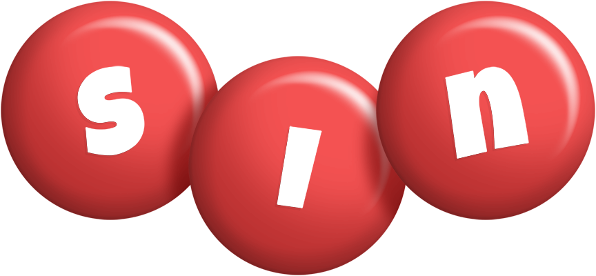 Sin candy-red logo