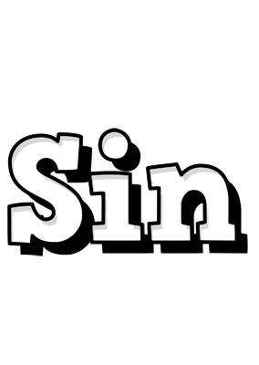 Sin snowing logo