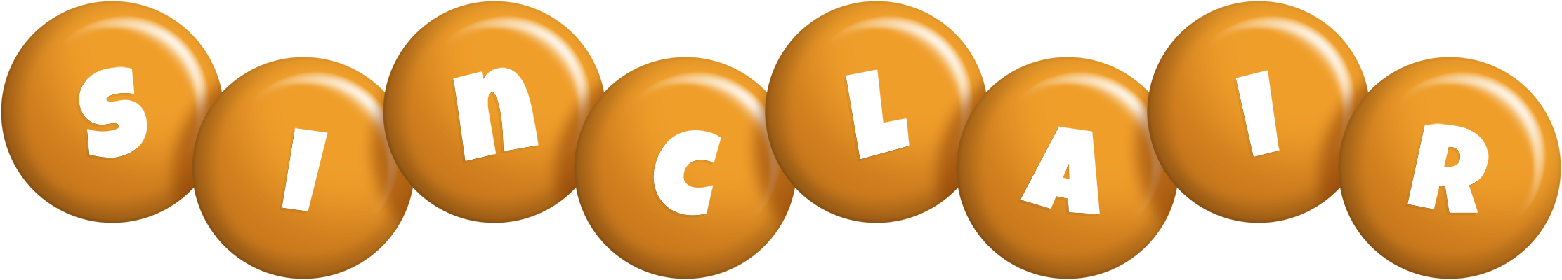 Sinclair candy-orange logo