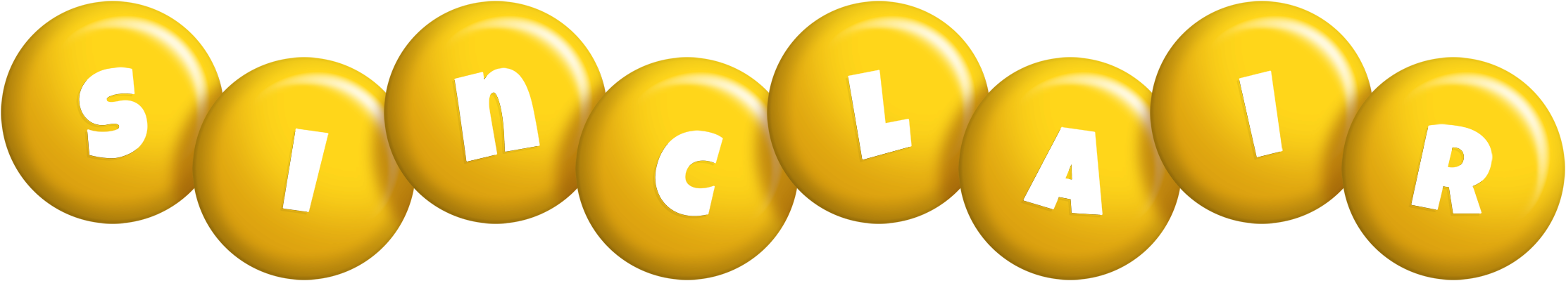 Sinclair candy-yellow logo