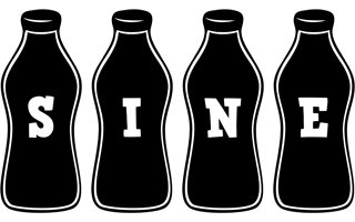 Sine bottle logo