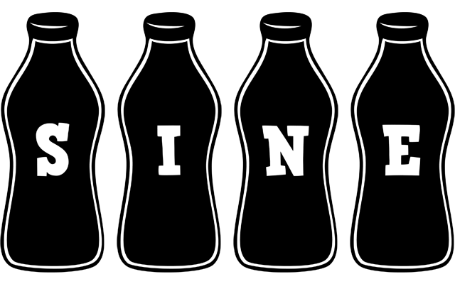 Sine bottle logo