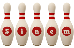 Sinem bowling-pin logo