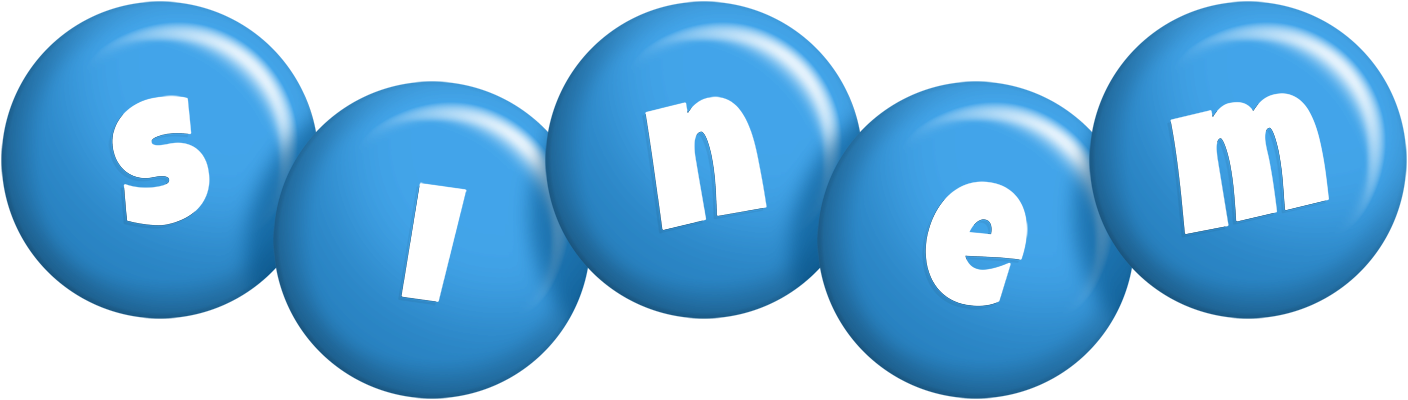 Sinem candy-blue logo