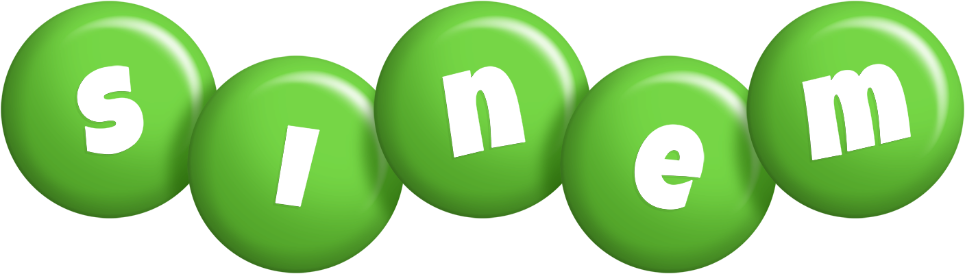 Sinem candy-green logo