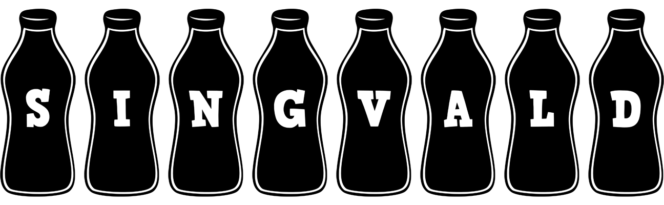 Singvald bottle logo