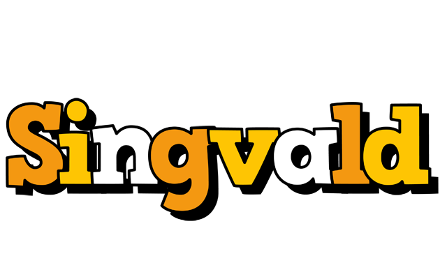 Singvald cartoon logo