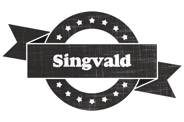 Singvald grunge logo