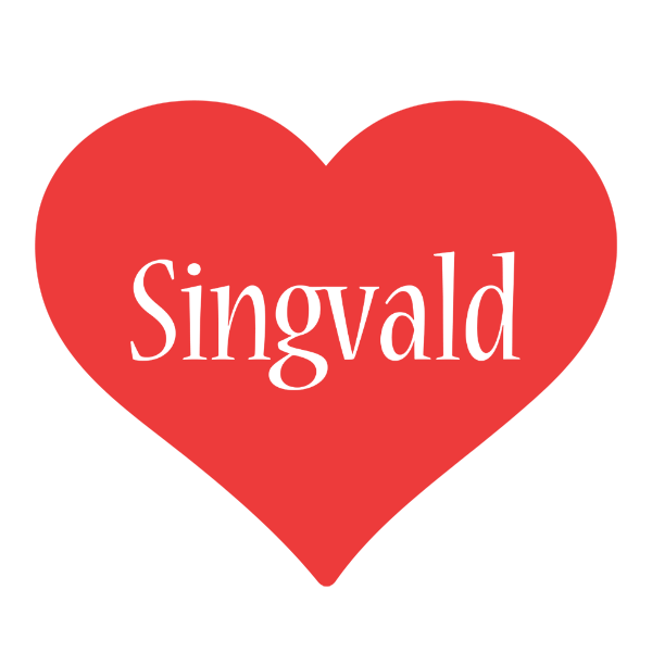 Singvald love logo