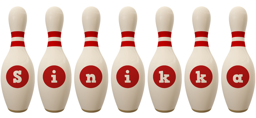 Sinikka bowling-pin logo