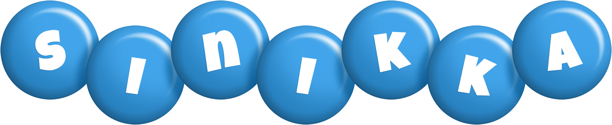 Sinikka candy-blue logo
