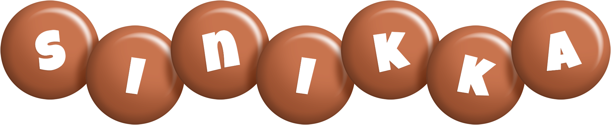 Sinikka candy-brown logo