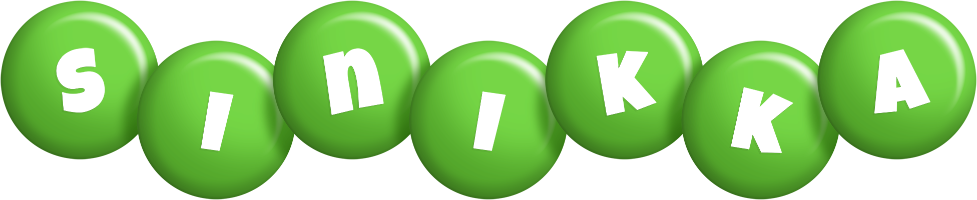 Sinikka candy-green logo