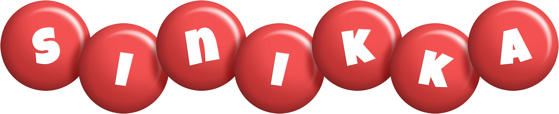 Sinikka candy-red logo