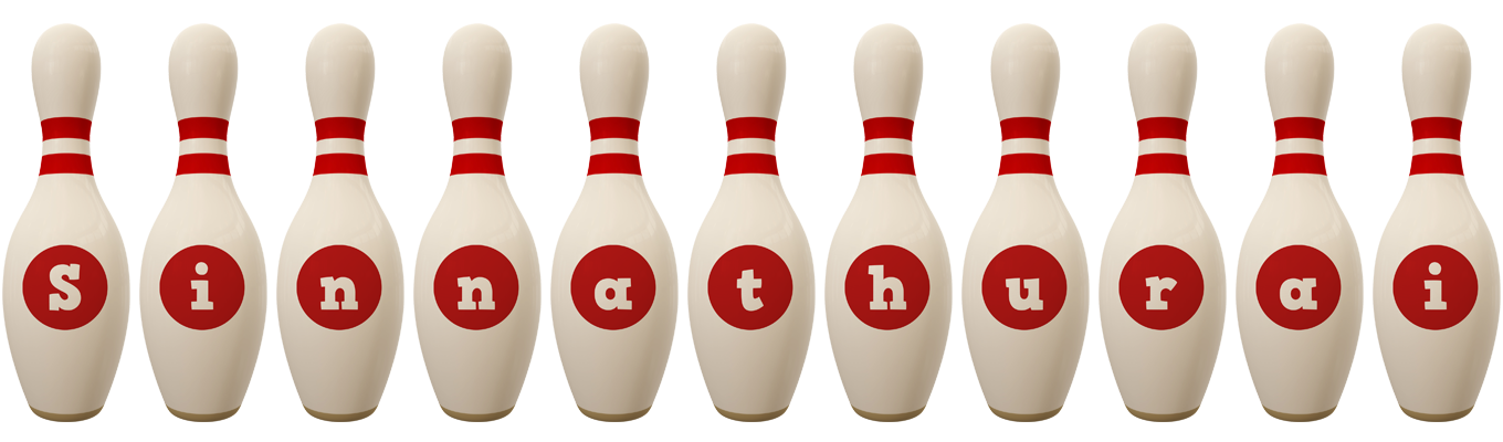 Sinnathurai bowling-pin logo