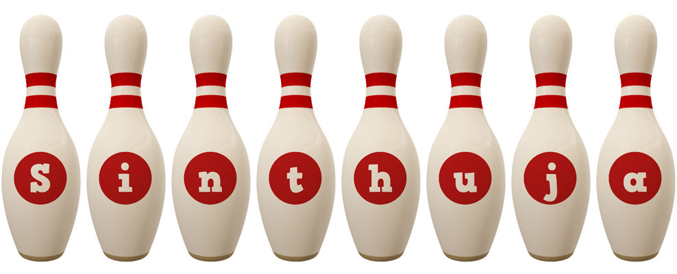 Sinthuja bowling-pin logo