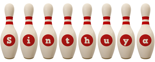 Sinthuya bowling-pin logo