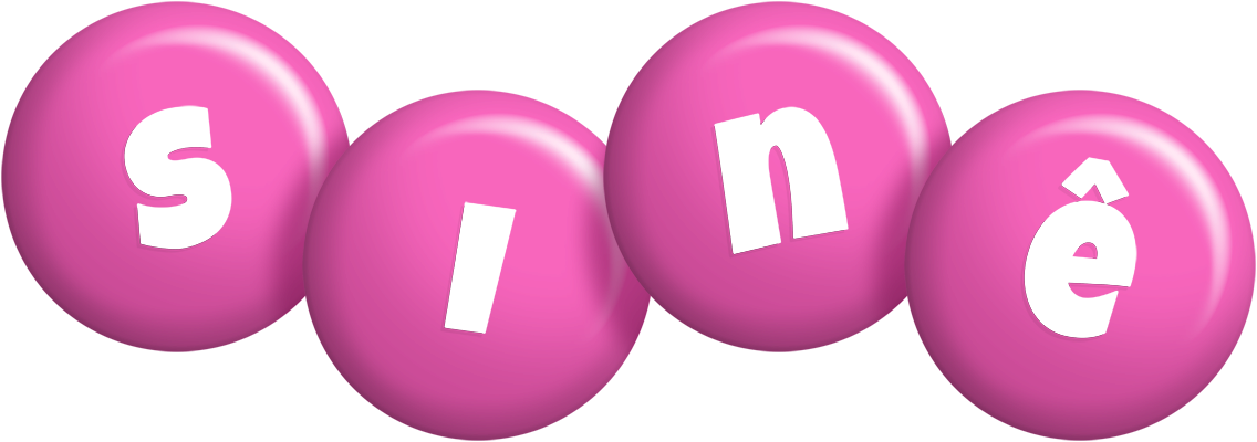 Sinê candy-pink logo