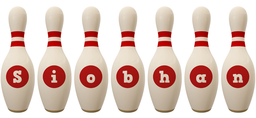Siobhan bowling-pin logo