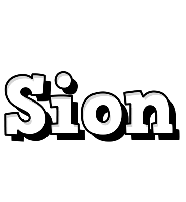 Sion snowing logo