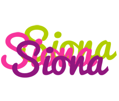 Siona flowers logo