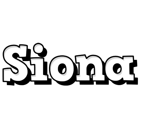 Siona snowing logo