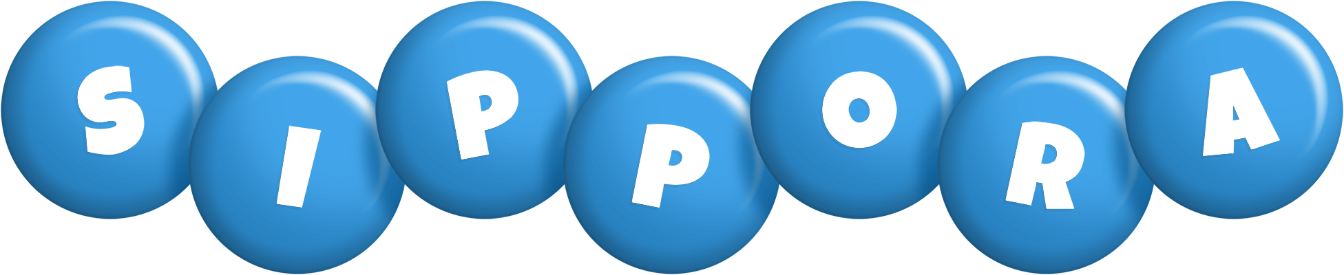 Sippora candy-blue logo