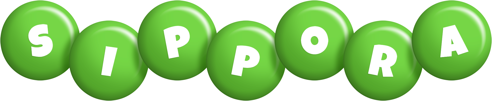 Sippora candy-green logo