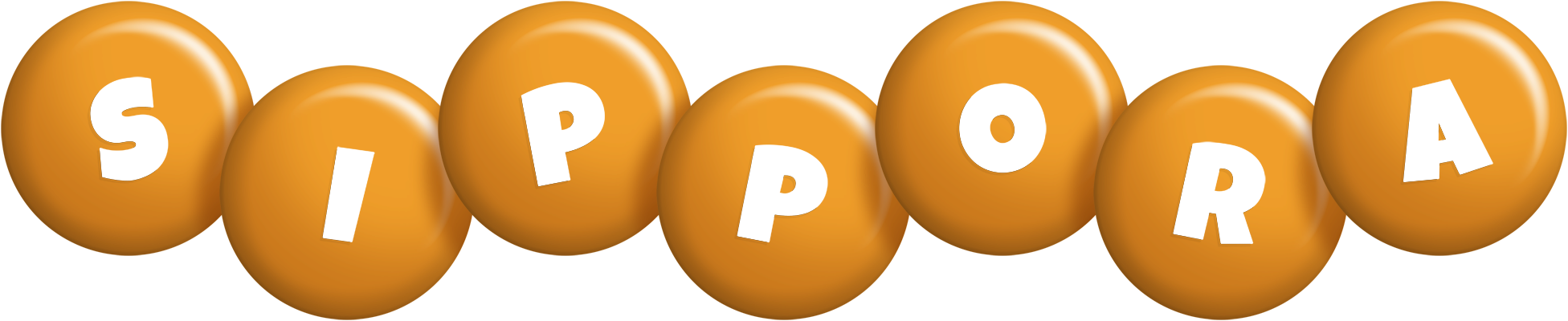 Sippora candy-orange logo