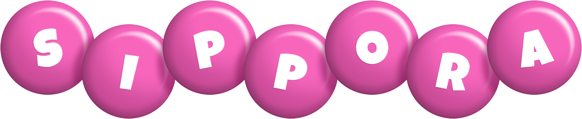 Sippora candy-pink logo