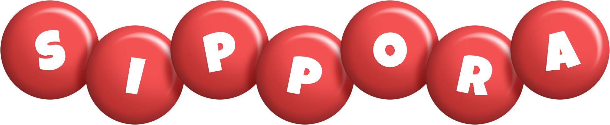 Sippora candy-red logo