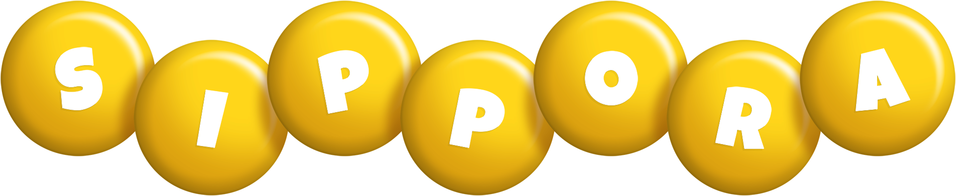 Sippora candy-yellow logo