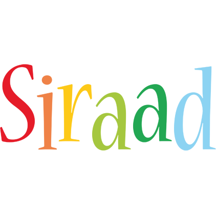 Siraad birthday logo