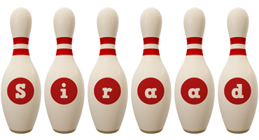 Siraad bowling-pin logo