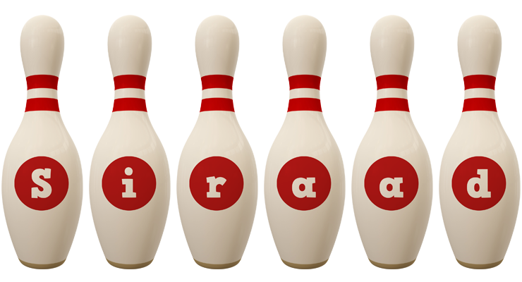 Siraad bowling-pin logo
