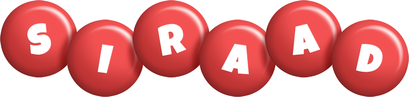 Siraad candy-red logo