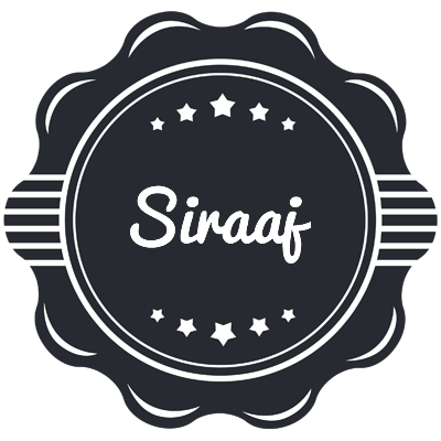Siraaj badge logo