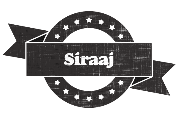 Siraaj grunge logo