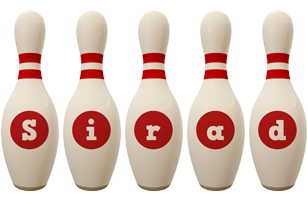 Sirad bowling-pin logo