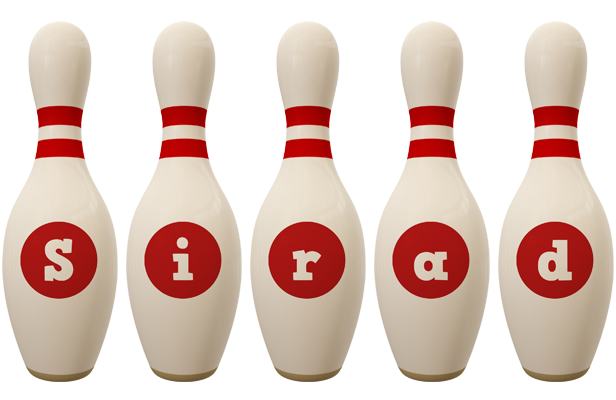 Sirad bowling-pin logo