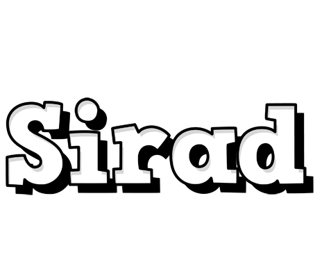Sirad snowing logo