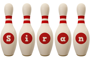 Siran bowling-pin logo