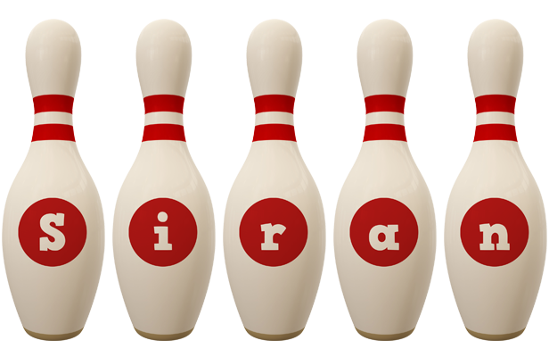 Siran bowling-pin logo