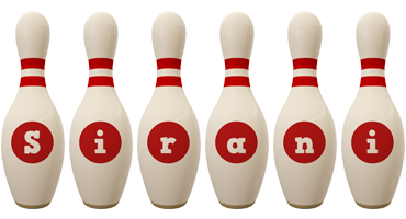 Sirani bowling-pin logo