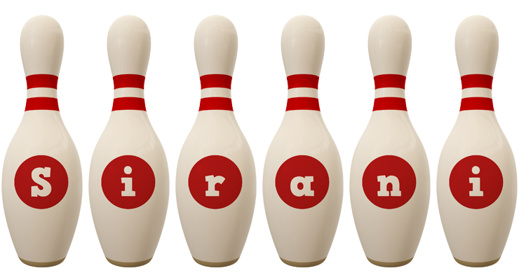 Sirani bowling-pin logo