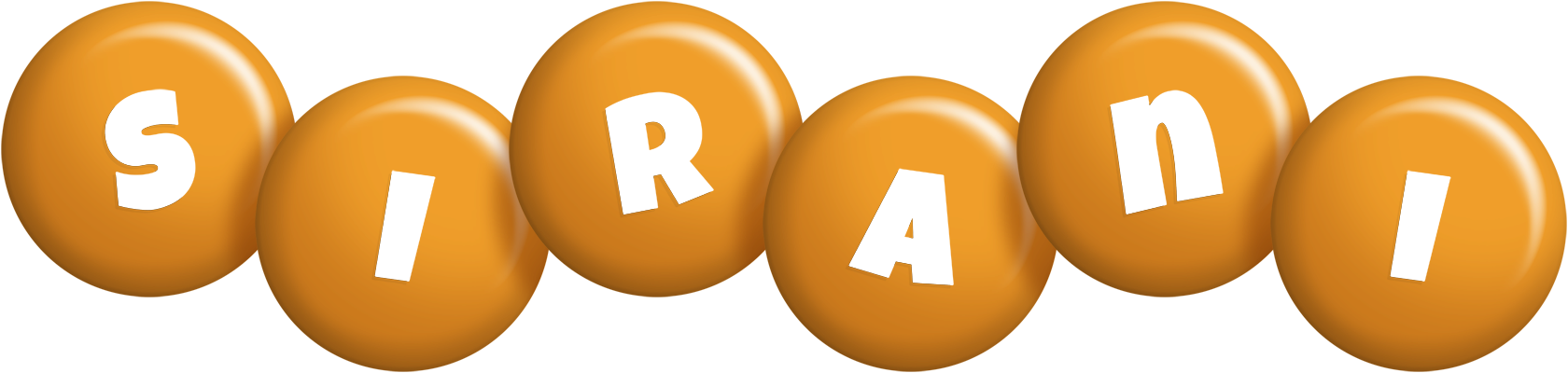 Sirani candy-orange logo