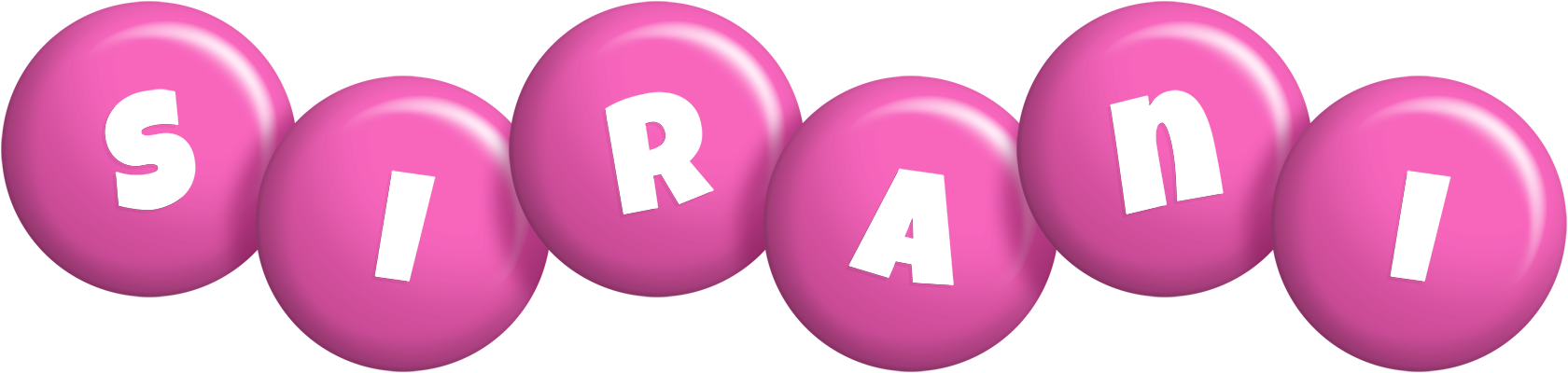 Sirani candy-pink logo