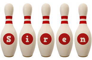 Siren bowling-pin logo