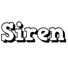 Siren snowing logo