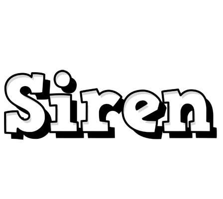Siren snowing logo